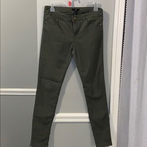 Army Green H&M skinny jeans